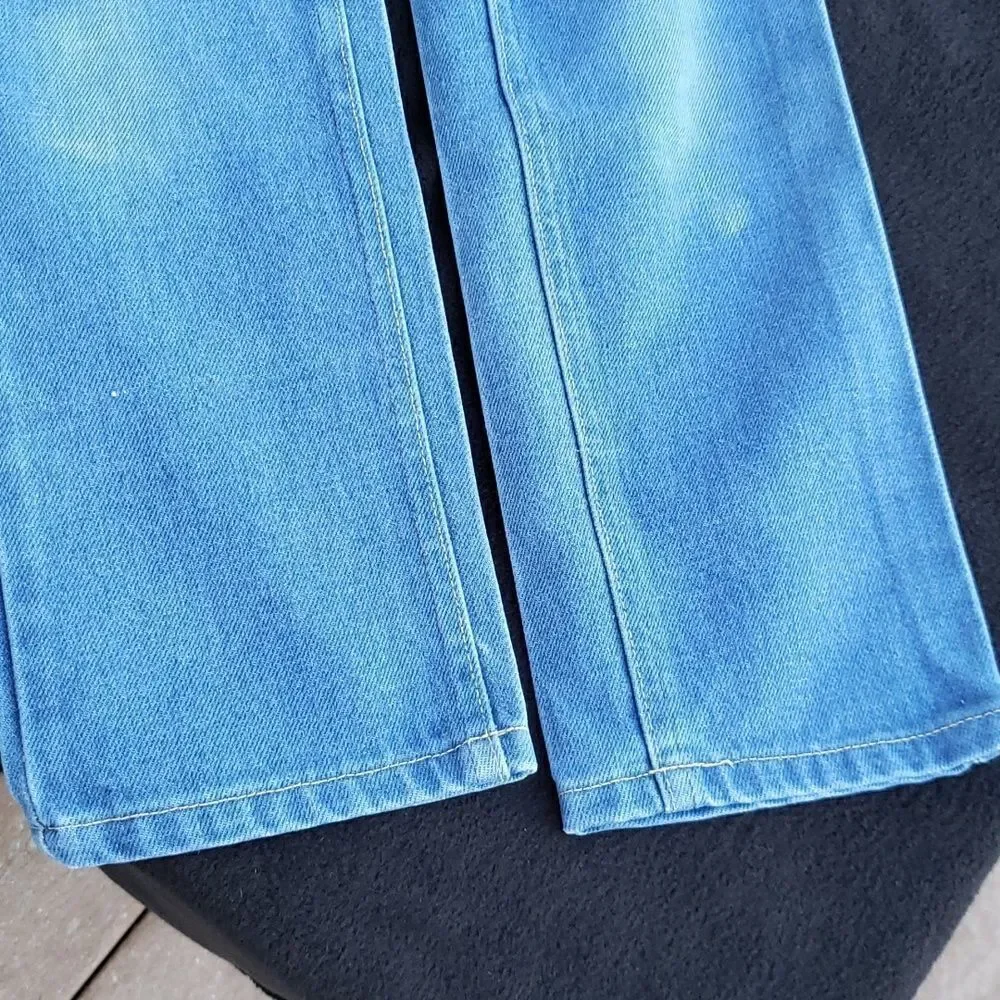 Vintage 1990s Bright Blue Lee Jeans Sz 10 Slim